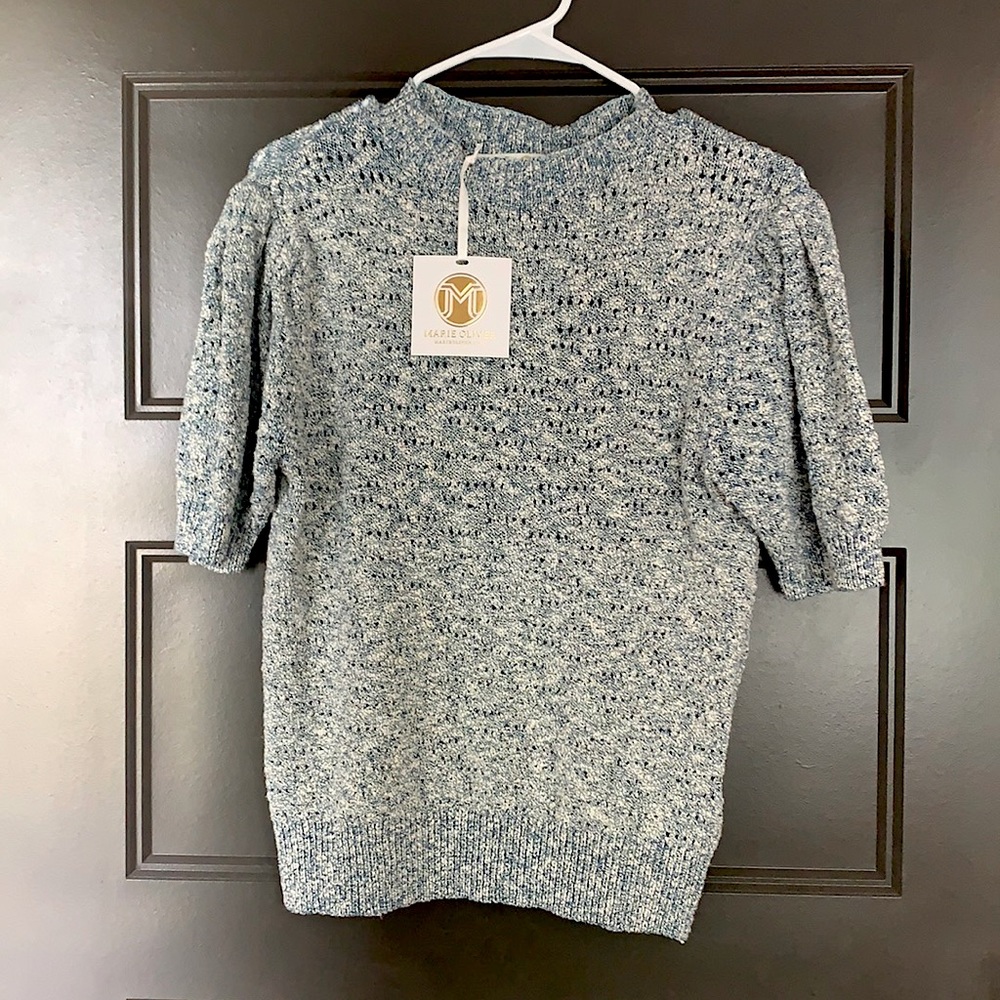 Marie Oliver short sleeve sweater